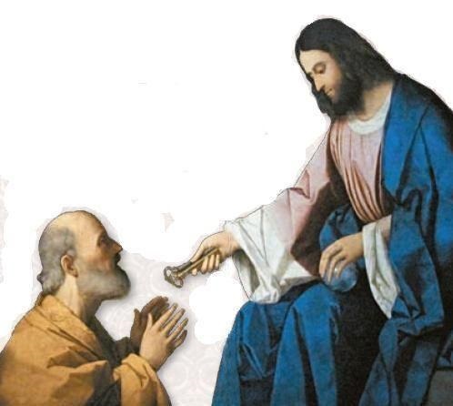 Detalle del cuadro “Cristo da las llaves a San Pedro», de Vicente Catena. Museo del Prado, Madrid